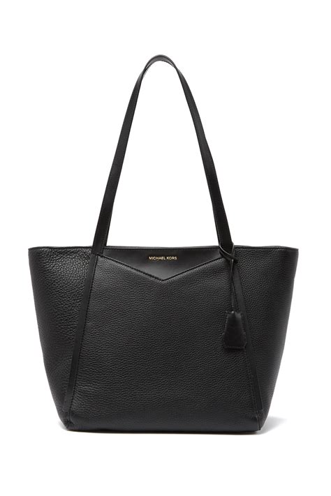 michael michael kors whitney large leather tote bag|Michael Kors whitney tote.